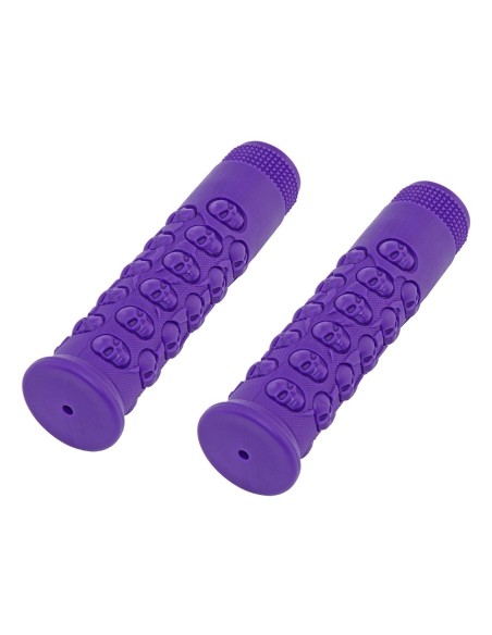 Skull Grips 7/8 long 116mm Kraton Rubber Purple.